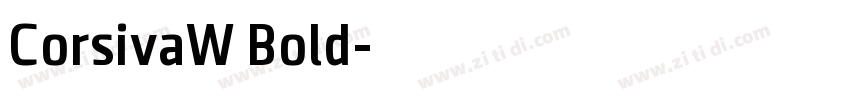 CorsivaW Bold字体转换